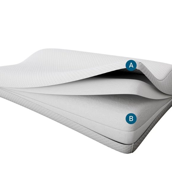 Tempur-Pedic Dual Position Support Memory Foam Pillow Back Sleepers - Picture 2 of 5
